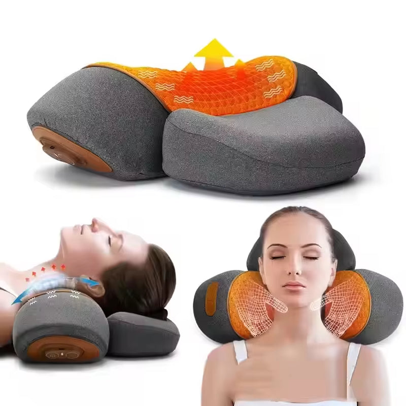 Tired of persistent tension? Introducing the ultimate solution for neck pain and stress relief: the Heated Neck Massager Pillow. Designed to mimic the touch of a professional therapist, this pillow combines powerful Shiatsu Deep Kneading technology with relaxing Soothing Heat Therapy.